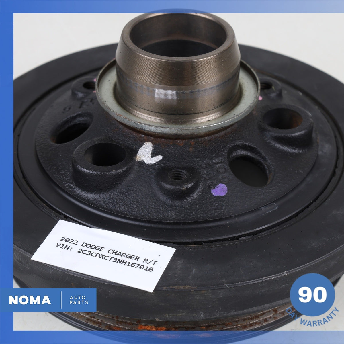 Dodge LD Charger 5.7L HEMI EZH Engine Crankshaft Balancer Pulley 53022413AA OEM - photo 4