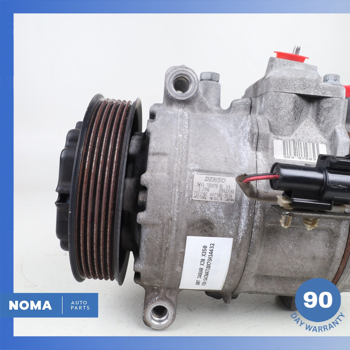04-09 Jaguar X350 XJ8 VDP A/C AC Air Conditioning Compressor Clutch OEM 62k - photo 5