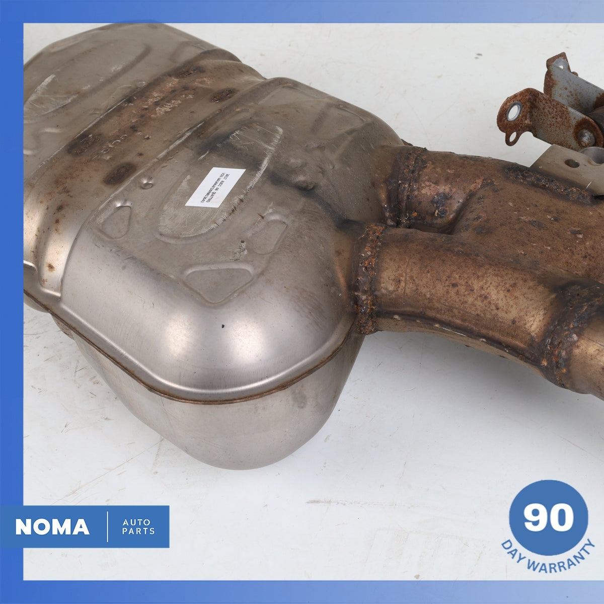 14-18 Audi D4 A8 3.0L Center Exhaust Muffler Resonator Pipe 4H0253411C OEM - photo 3