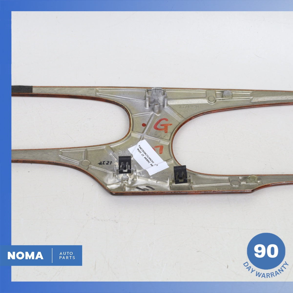 04-09 Jaguar X350 XJ8 VDP Dashboard Instrument Cluster Bezel Trim Wood OEM - photo 8