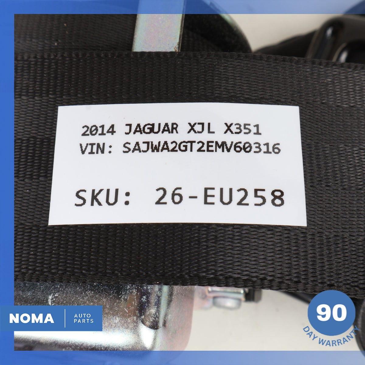 11-19 Jaguar X351 XJ XJL Front Left Driver Seat Belt Retractor Black OEM - photo 14