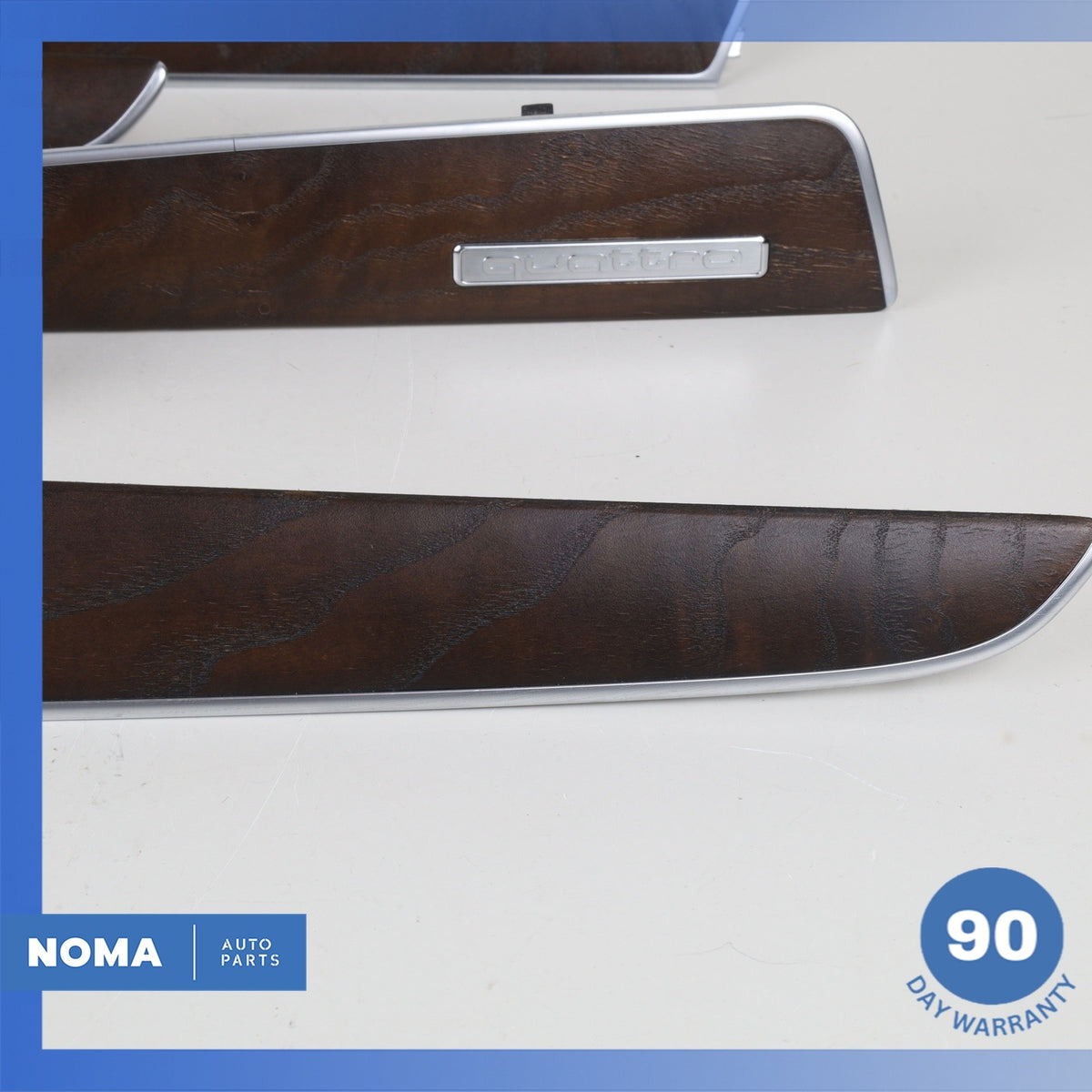 09-17 Audi 8RB Q5 SQ5 Front & Rear Interior Door Panel Molding Trim Wood Set OEM - photo 11