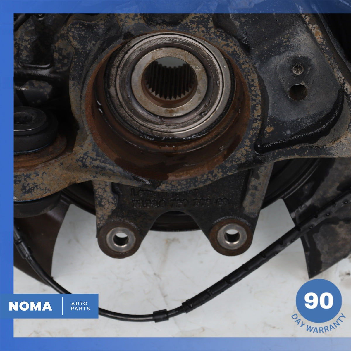 03-09 Land Rover Range Rover L322 Rear Left Spindle Knuckle Hub w/ Shield OEM - photo 11