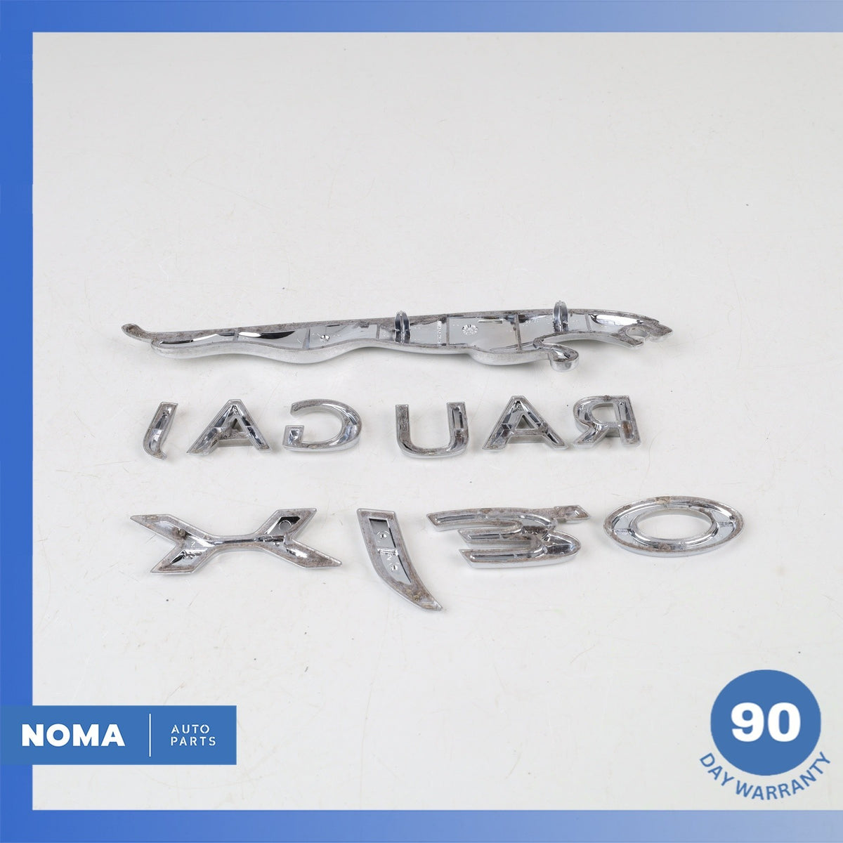 14-19 Jaguar X351 XJ 3.0L Rear Trunk Emblem Logo Badge Set OEM - photo 9
