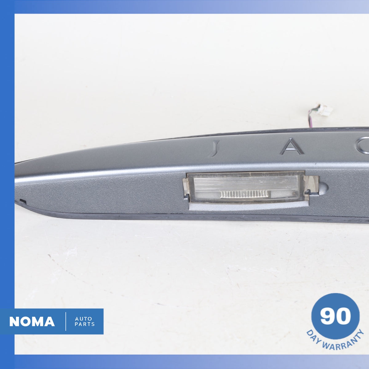 03-06 Jaguar X100 XKR Rear Trunk Bezel License Plate Light Lamp Trim Gray OEM - photo 10
