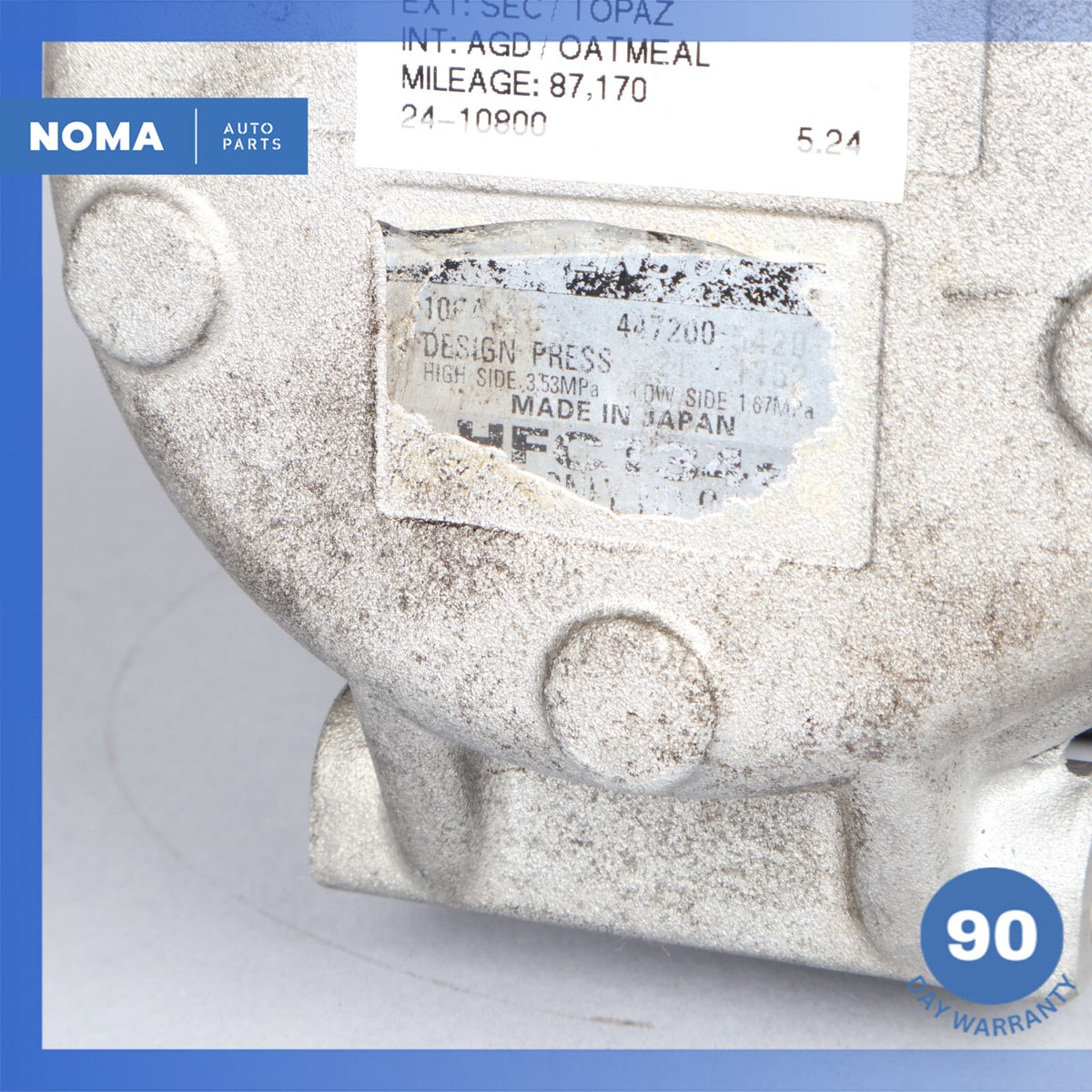 97-03 Jaguar X100 XK8 XJR AC Air Conditioning Compressor Clutch MCA7300AE OEM - photo 7
