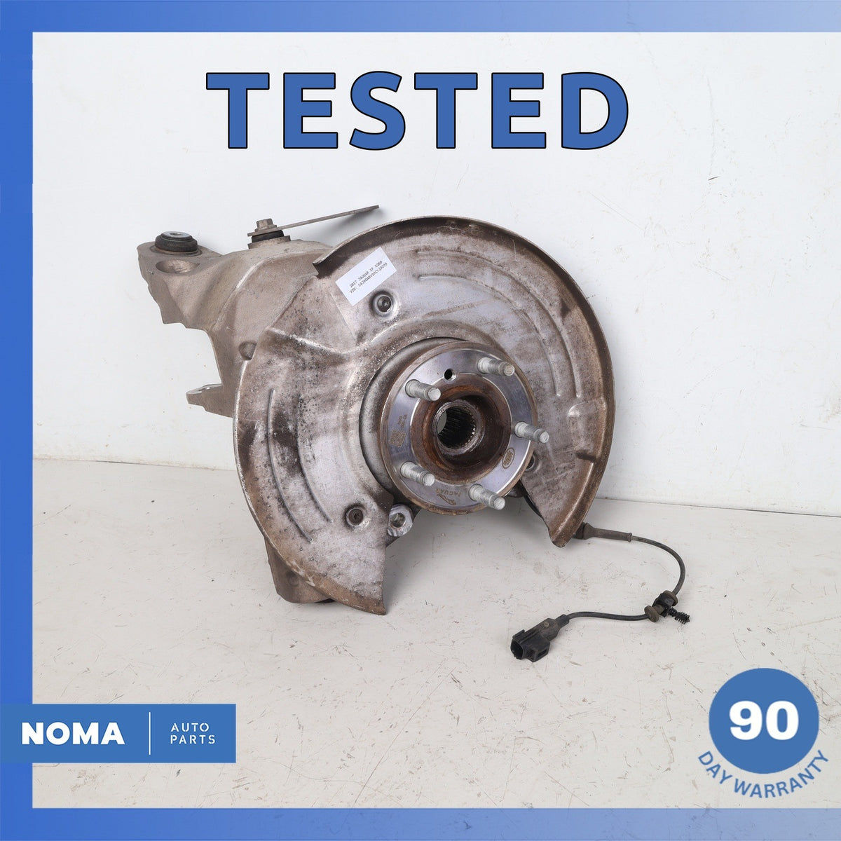 16-19 Jaguar X260 XF XE Rear Left Spindle Knuckle Hub w/ Shield OEM - photo 1