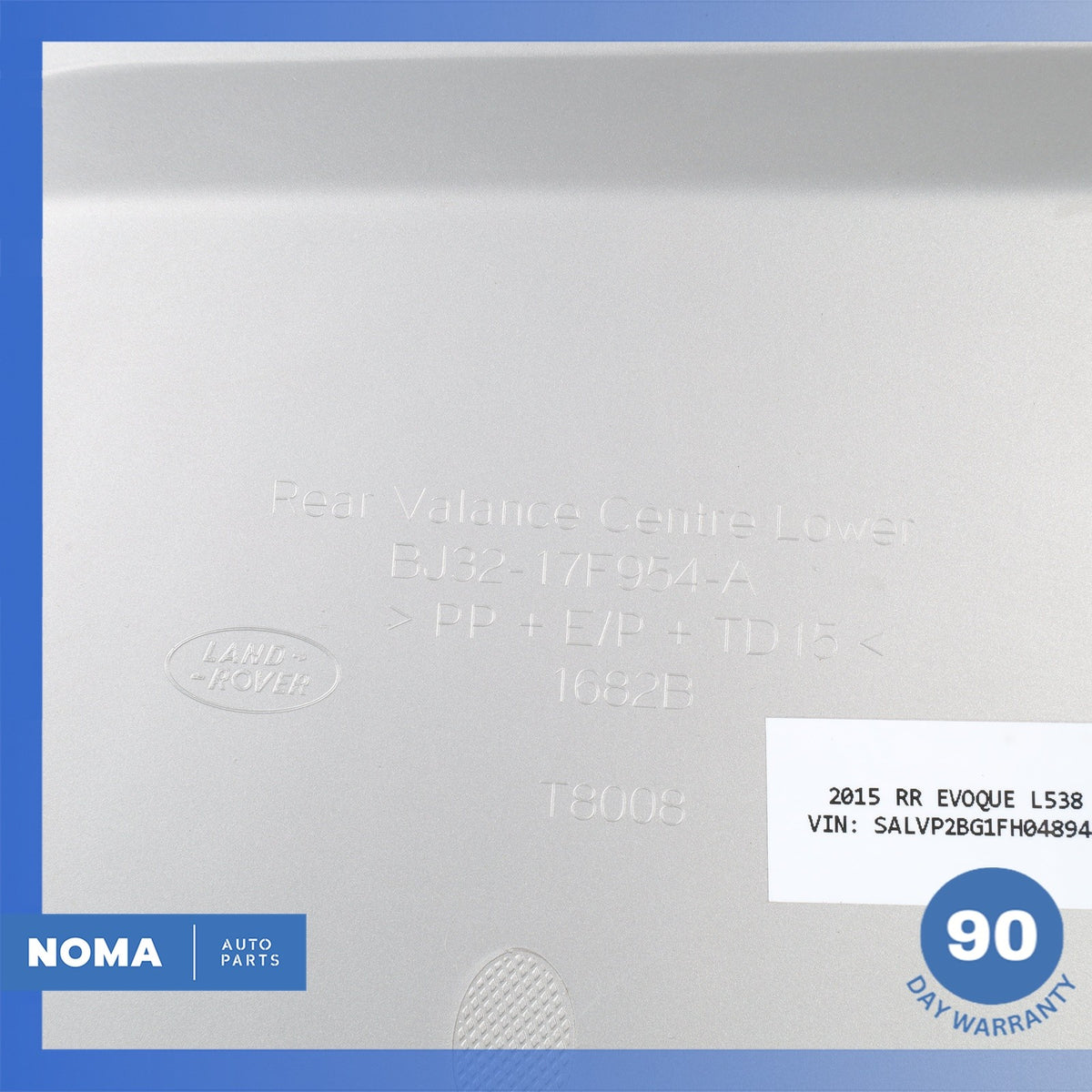 12-15 LR Range Rover Evoque L538 Front Bumper Lower Cover Panel Shield OEM - photo 9