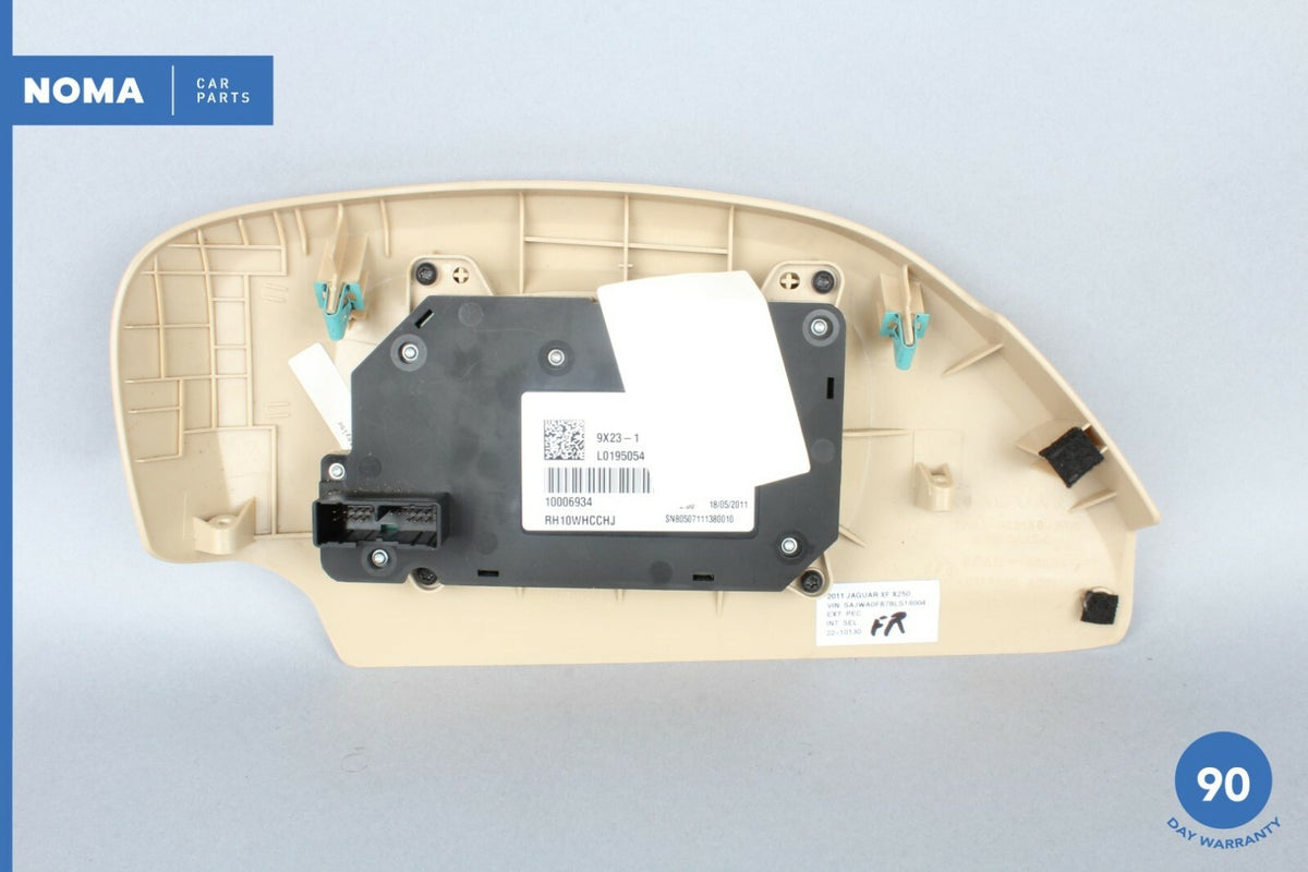 10-15 Jaguar XF XFR X250 Front Right Side Seat Control Switch w/ Bezel SEL OEM - photo 5