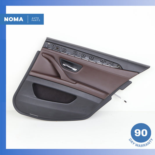 11-16 BMW F10 528i 535i Rear Right Interior Door Panel Assembly Nappa Brown OEM - photo 1
