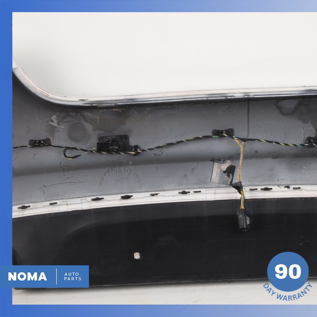 12-15 Jaguar X250 XF Base Rear Bumper Cover Assembly w/Park Assist White OEM - photo 21