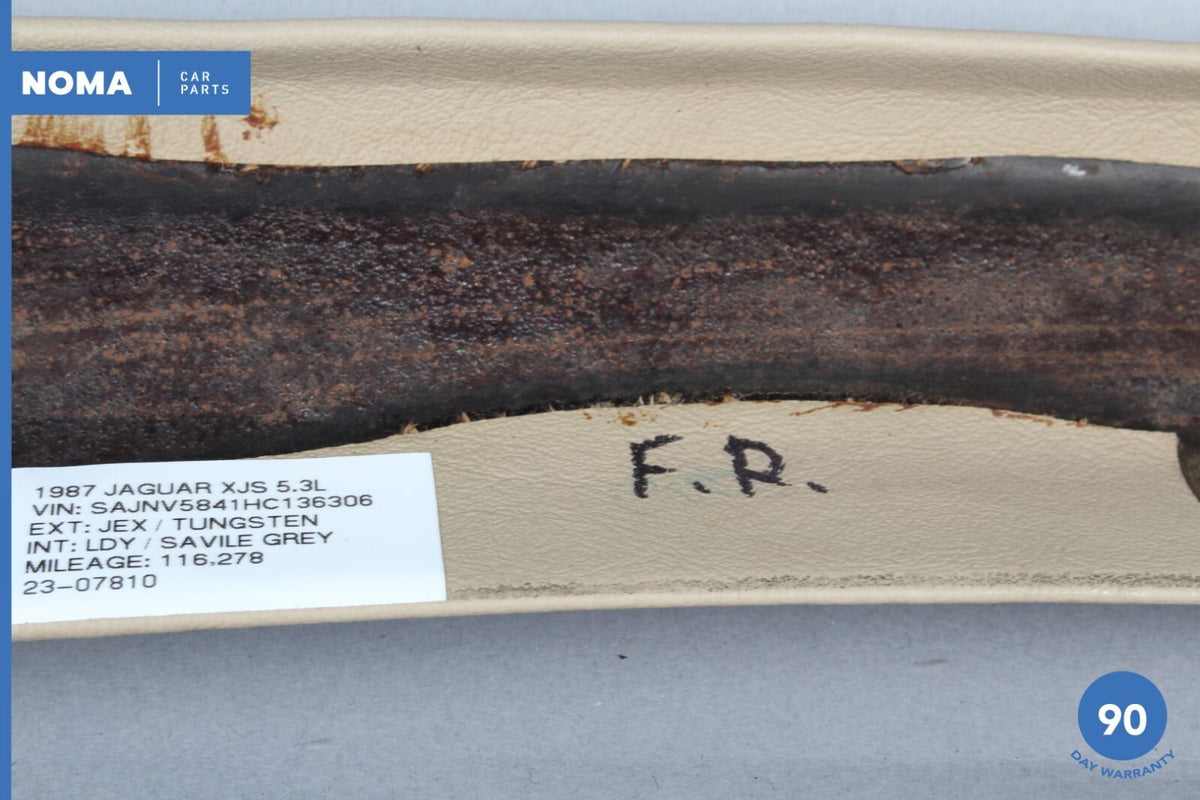 84-87 Jaguar XJS 5.3L Coupe Front Right Side B Pillar Cover Trim Doeskin OEM - photo 9