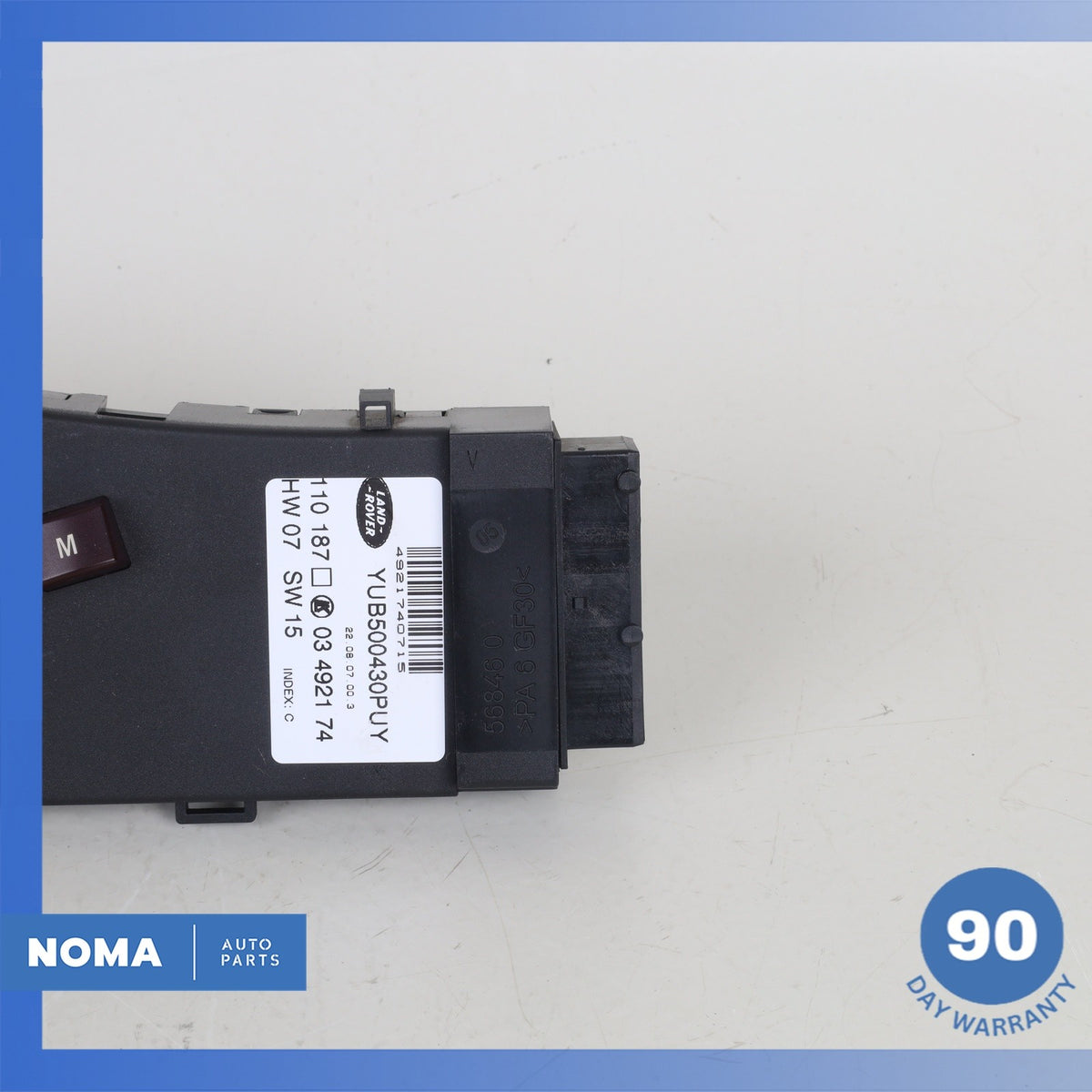 Land Rover Range Rover L322 Left Driver Side Seat Control Switch YUB500430 OEM - photo 4