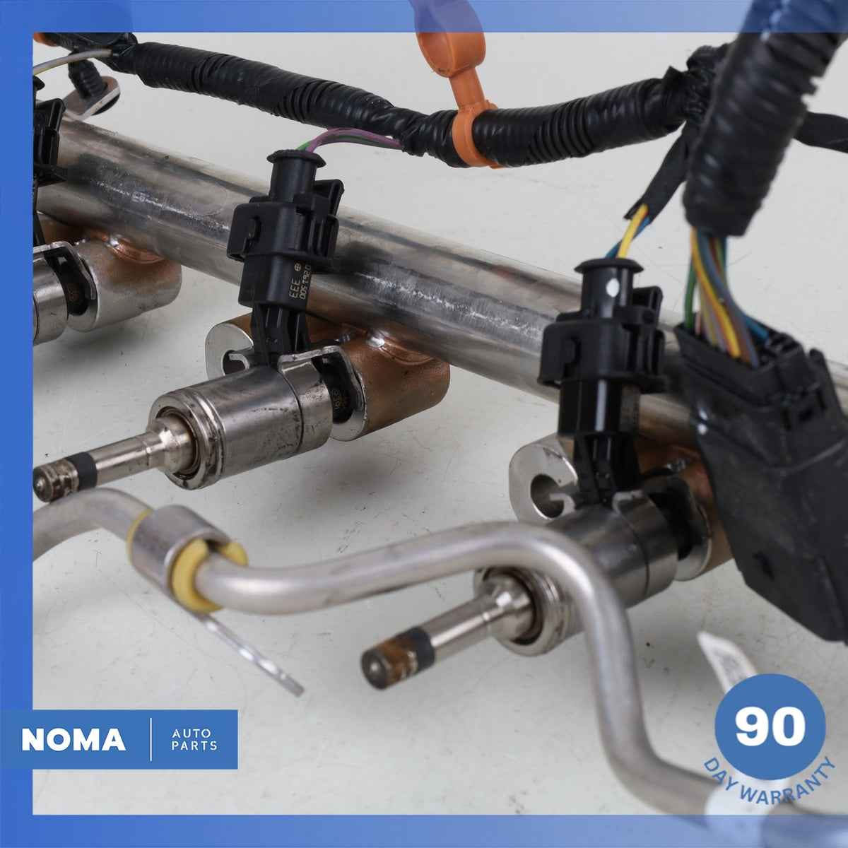 12-17 Jaguar X760 XE XF Evoque L538 2.0 Fuel Injector Rail w/ Injectors OEM - photo 4