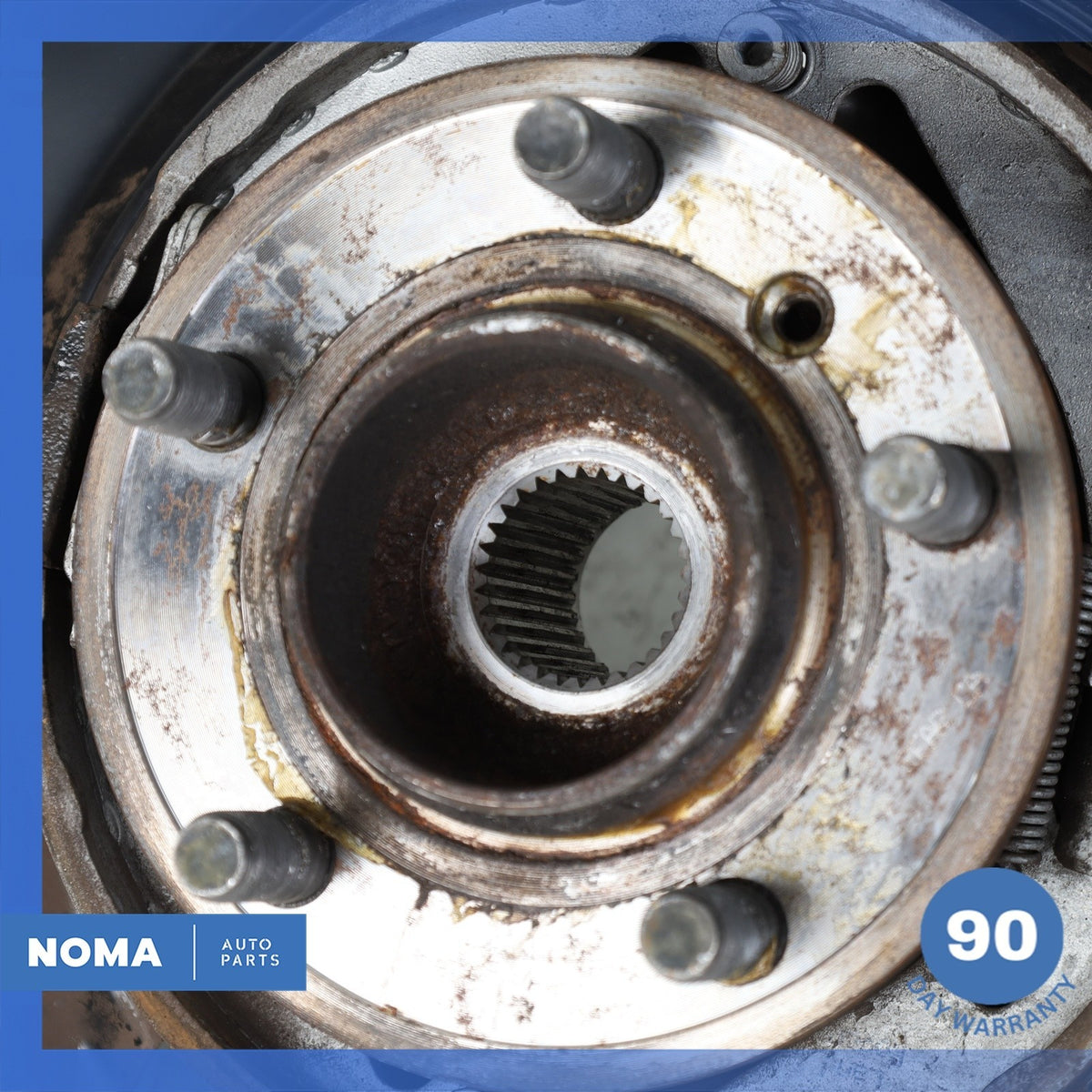 10-12 Land Rover Range Rover L322 Rear Left Spindle Knuckle Hub w/ Shield OEM - photo 4