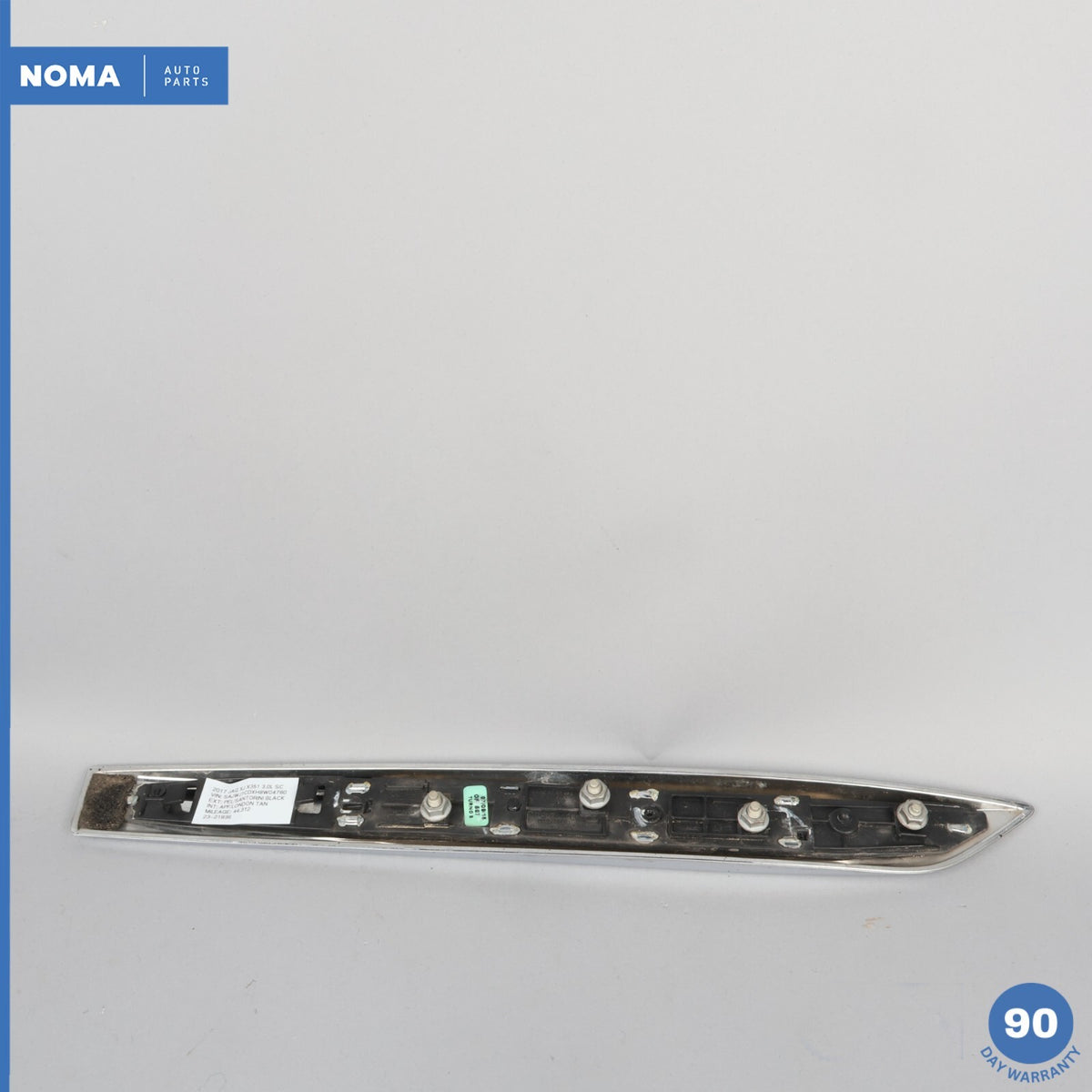 16-19 Jaguar XJ X351 R-Sport Front Left Side Fender Grille Molding Chrome OEM - photo 7