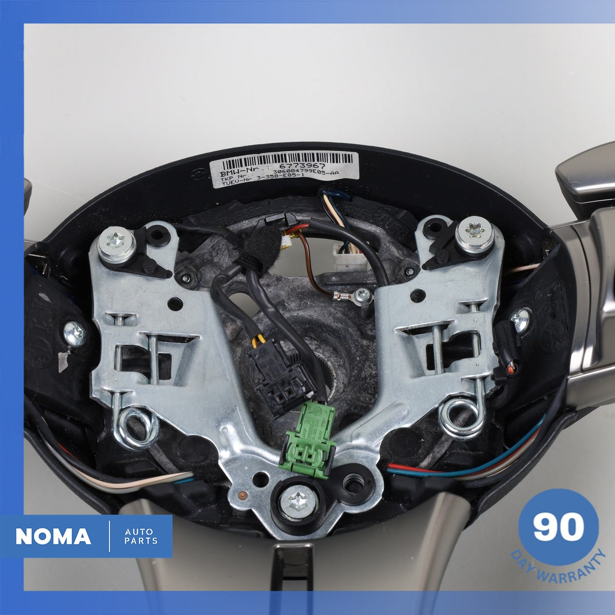 07-08 BMW E85 Z4 Sport Steering Wheel w/ Paddle Shifters OEM - photo 2