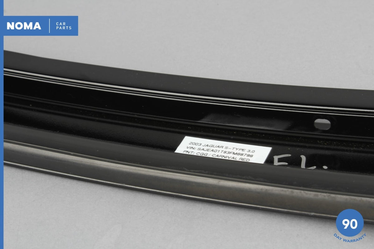03-08 Jaguar S-Type X202 Front Left Side Outer Door B-Pillar Molding Black OEM - photo 12