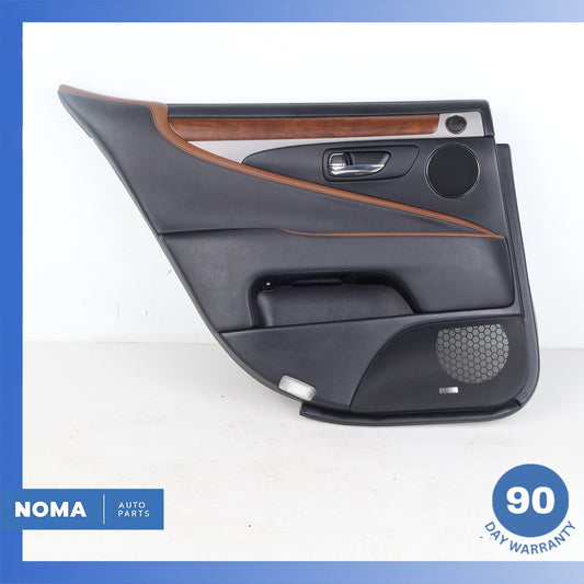 13-17 Lexus USF40 LS460 SWB Rear Left Driver Side Door Panel Trim Black OEM - photo 1