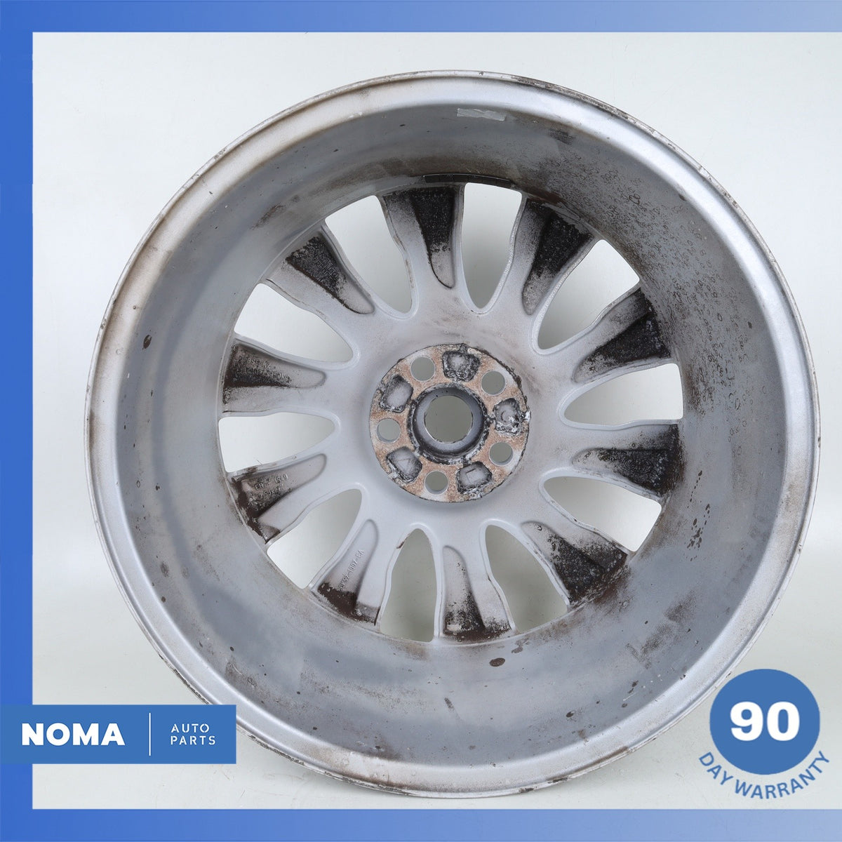 13-22 Land Rover Range Rover L405 Style D 9.5 x R21 21" Wheel Rim Silver OEM - photo 13