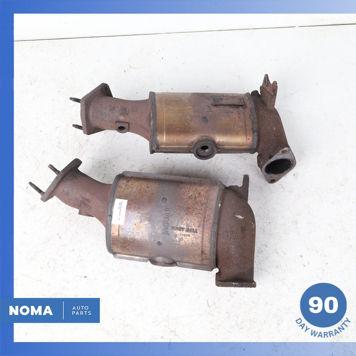 00-03 Jaguar X100 XKR XJR 4.0 S/C Left & Right Side Exhaust Downpipe Set OEM - photo 10