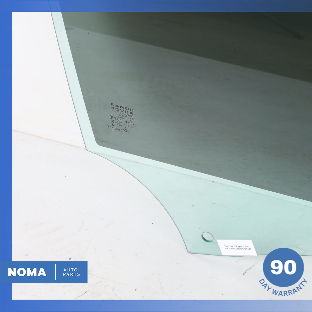 12-19 Range Rover Evoque L538 4DR Front Right Passenger Door Window Glass OEM - photo 5