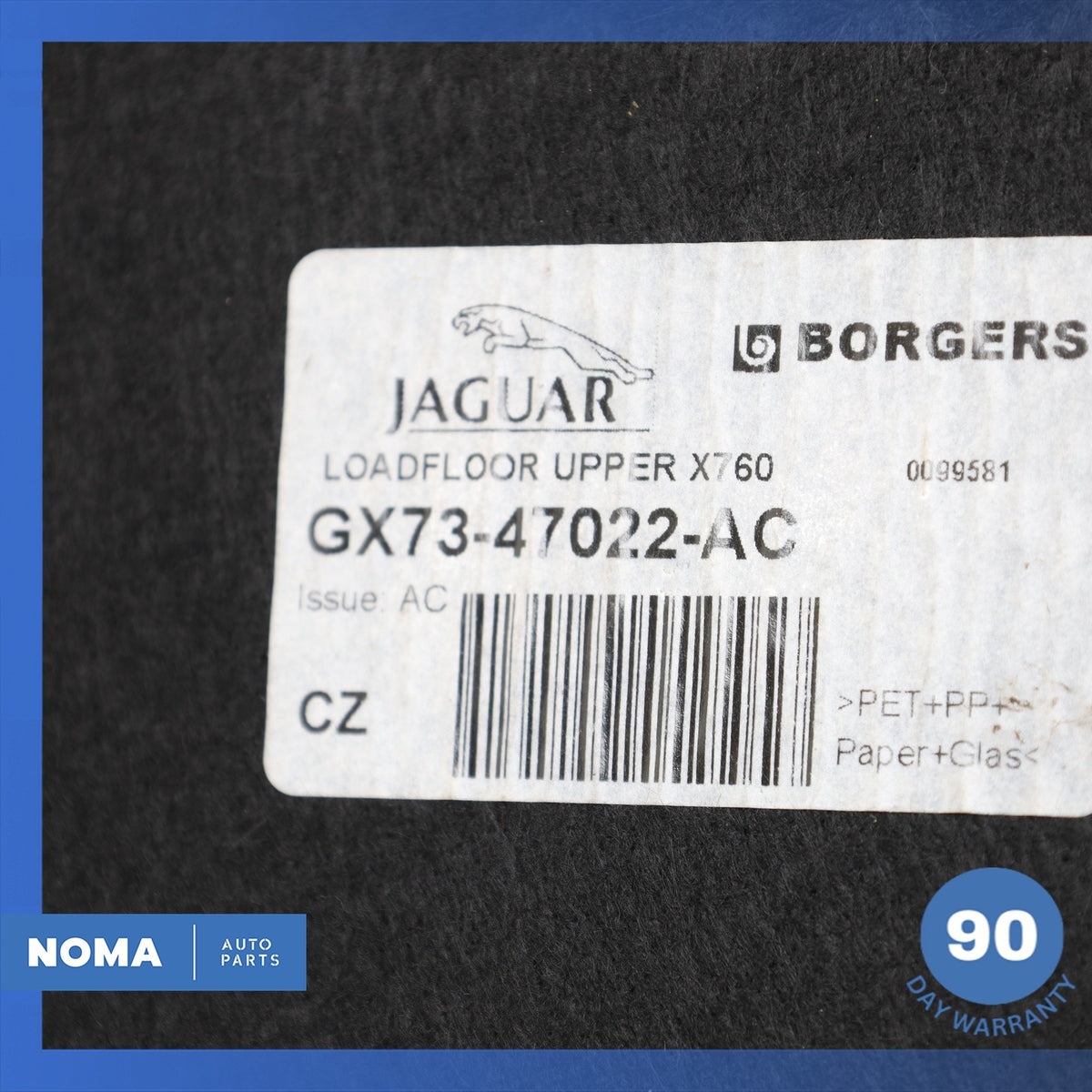 17-19 Jaguar X760 XE Trunk Boot Floor Lower Cover w/ Handle GX7347022AC OEM - photo 14
