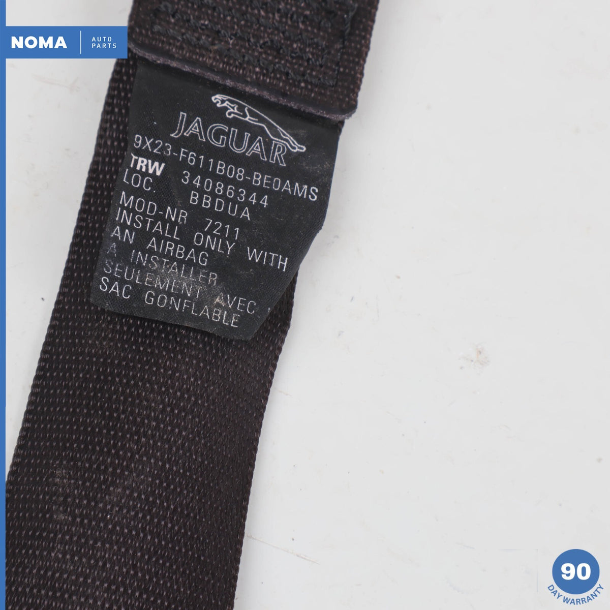 12-15 Jaguar X250 XF XFR Front Right Passenger Seat Belt Retractor Brown OEM - photo 13
