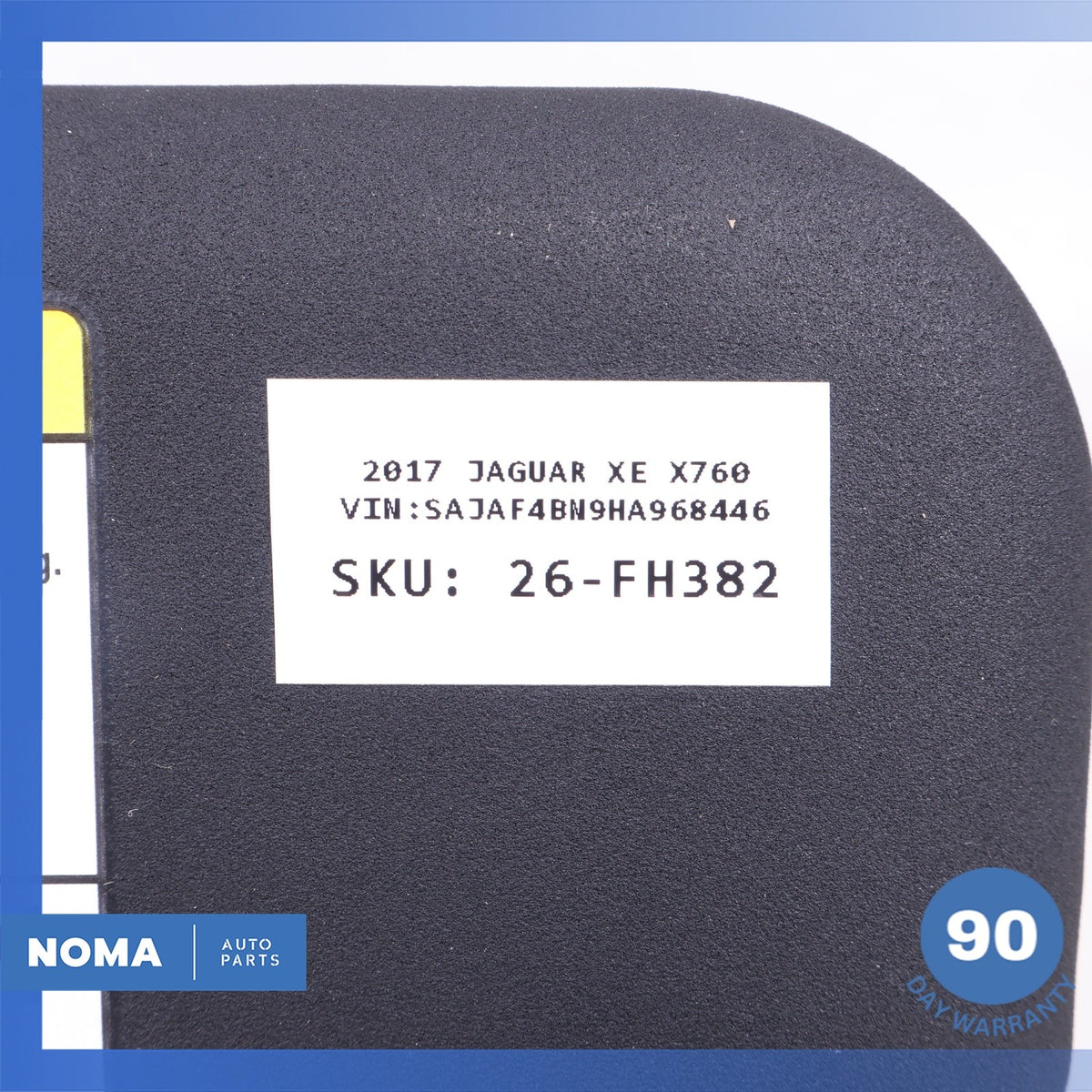 Jaguar X760 XE Right Passenger Side Sunvisor Sun Visor Shade Black OEM - photo 10