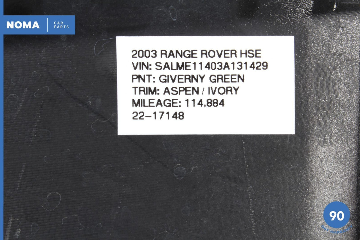 03-05 Land Rover Range Rover L322 Engine Motor Cover Top Panel 1H4Z6A949BAA OEM - photo 12