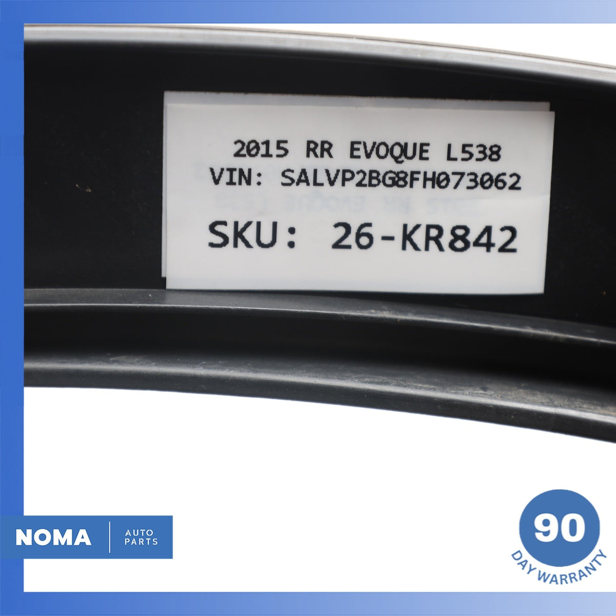 12-19 Range Rover Evoque L538 4DR Front Left Side Wheel Arch Molding OEM - photo 13