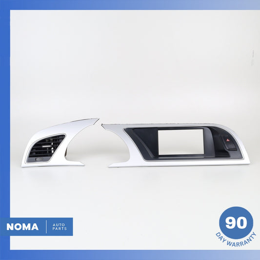 Audi 8T A5 Left Center Dashboard A/C AC Air Vent Trim Set OEM - photo 1