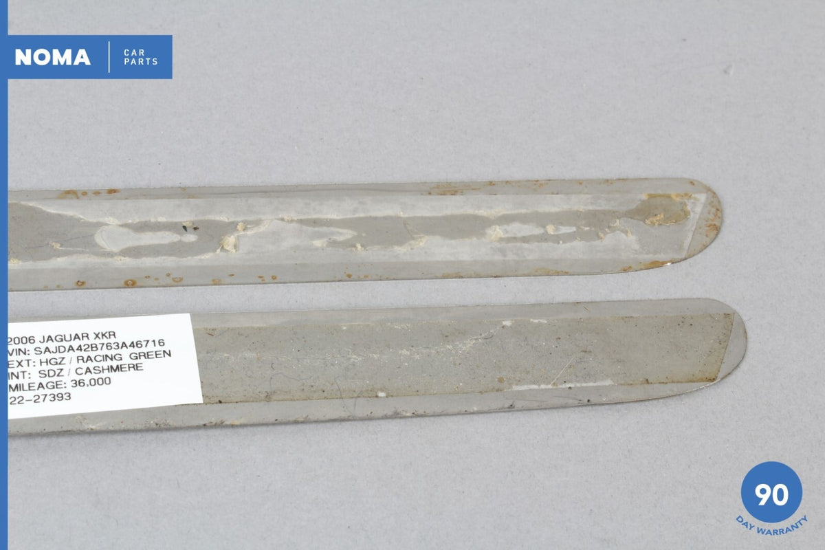 2006 Jaguar XKR X100 Front Left and Right Side Scuff Tread Panel Trim Set OEM - photo 10