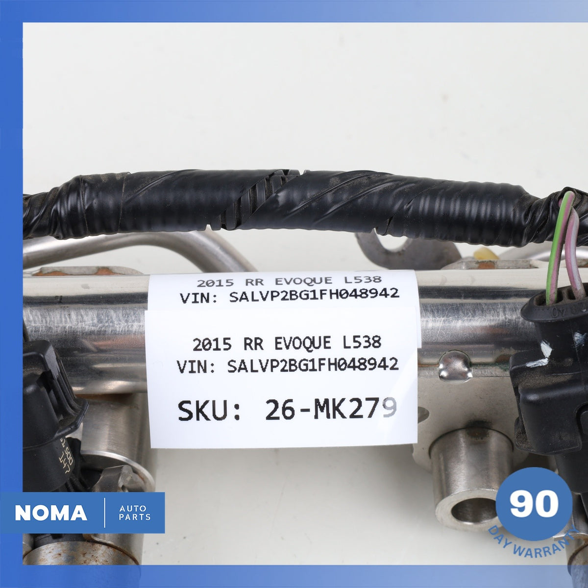 14-17 Range Rover Evoque L538 Engine Motor Fuel Injector Rail w/ Injectors OEM - photo 15