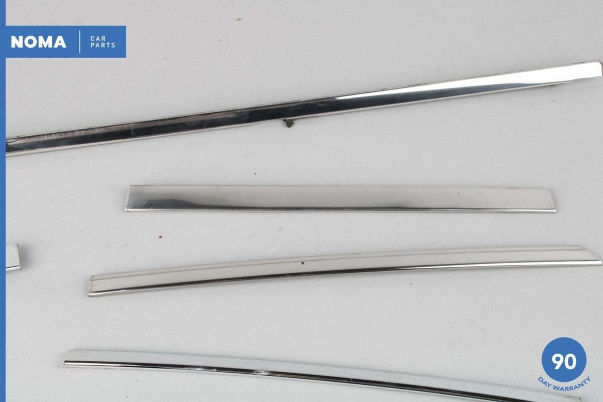 84-87 Jaguar XJ6 Series III Rear Right Side Door Window Molding Chrome Set OEM - photo 4