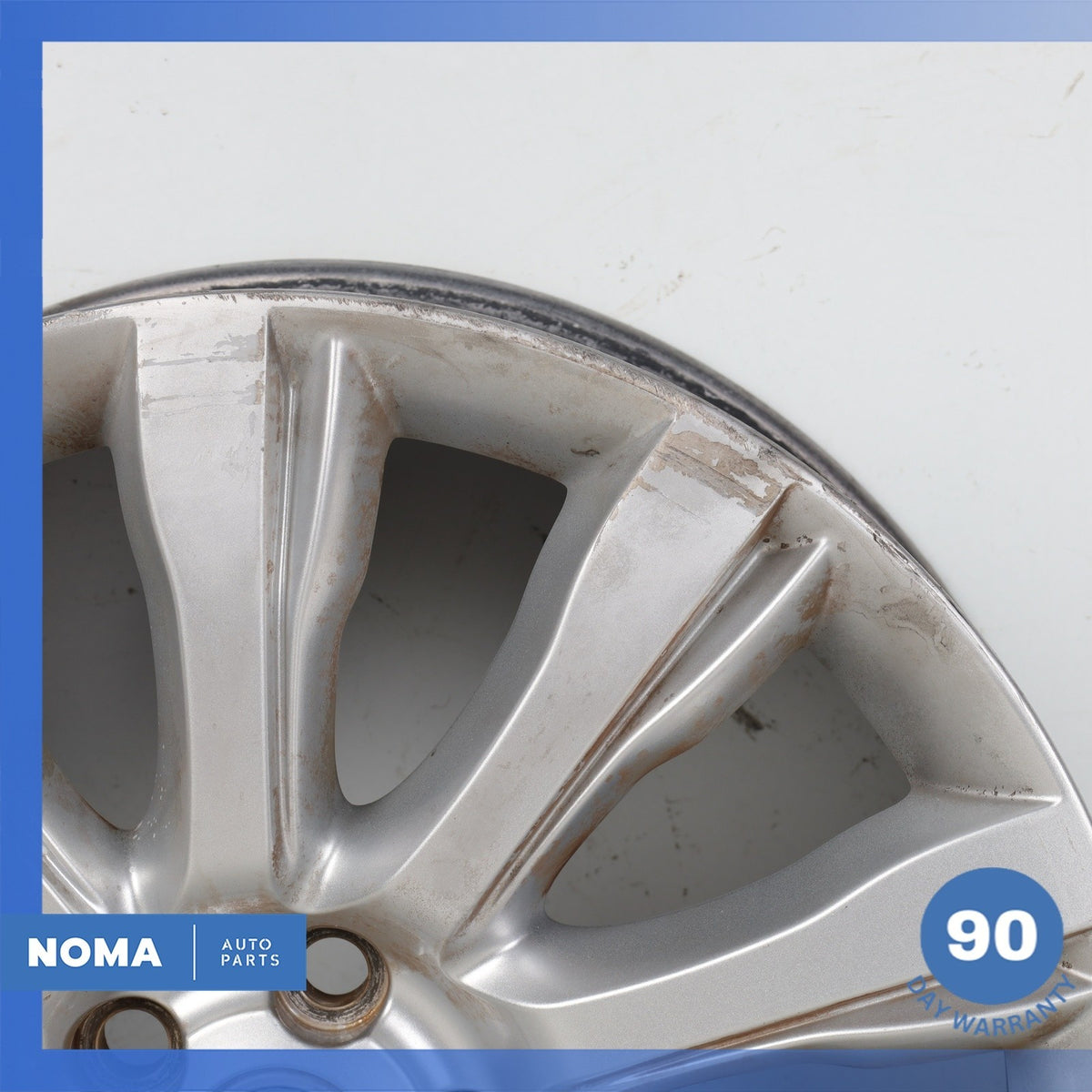 13-22 Land Rover Range Rover L405 Style D 9.5 x R21 21" Wheel Rim Silver OEM - photo 3