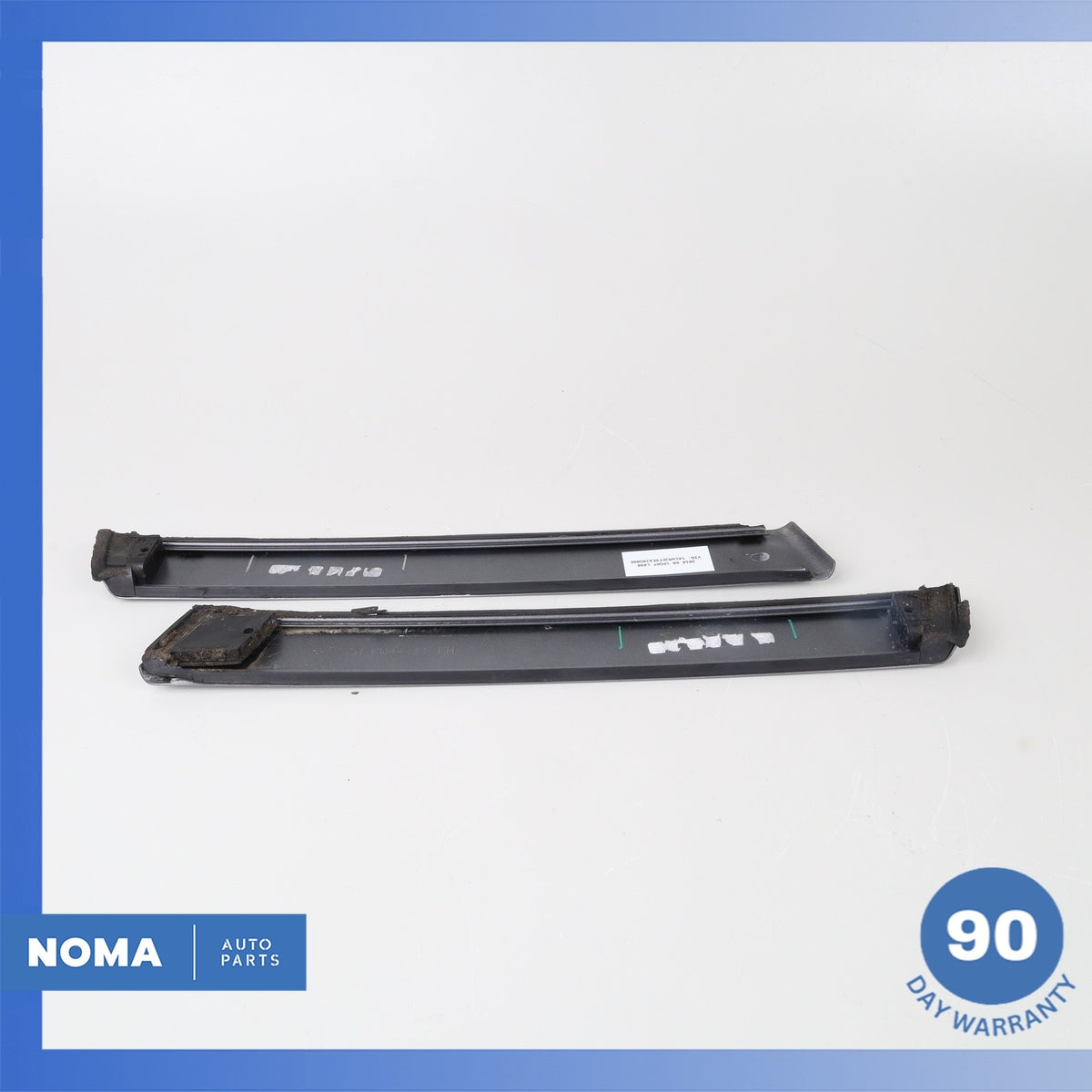 14-22 Land Rover Front Left & Right Door Upper Trim Insert Set Aluminium OEM - photo 5