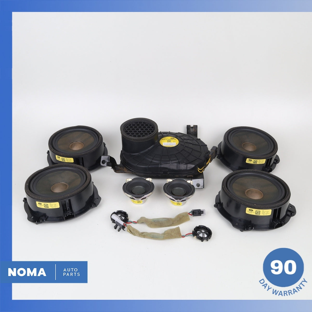 16-23 Jaguar X260 XF XE Front & Rear Meridian Premium Speaker Subwoofer Set OEM - photo 2