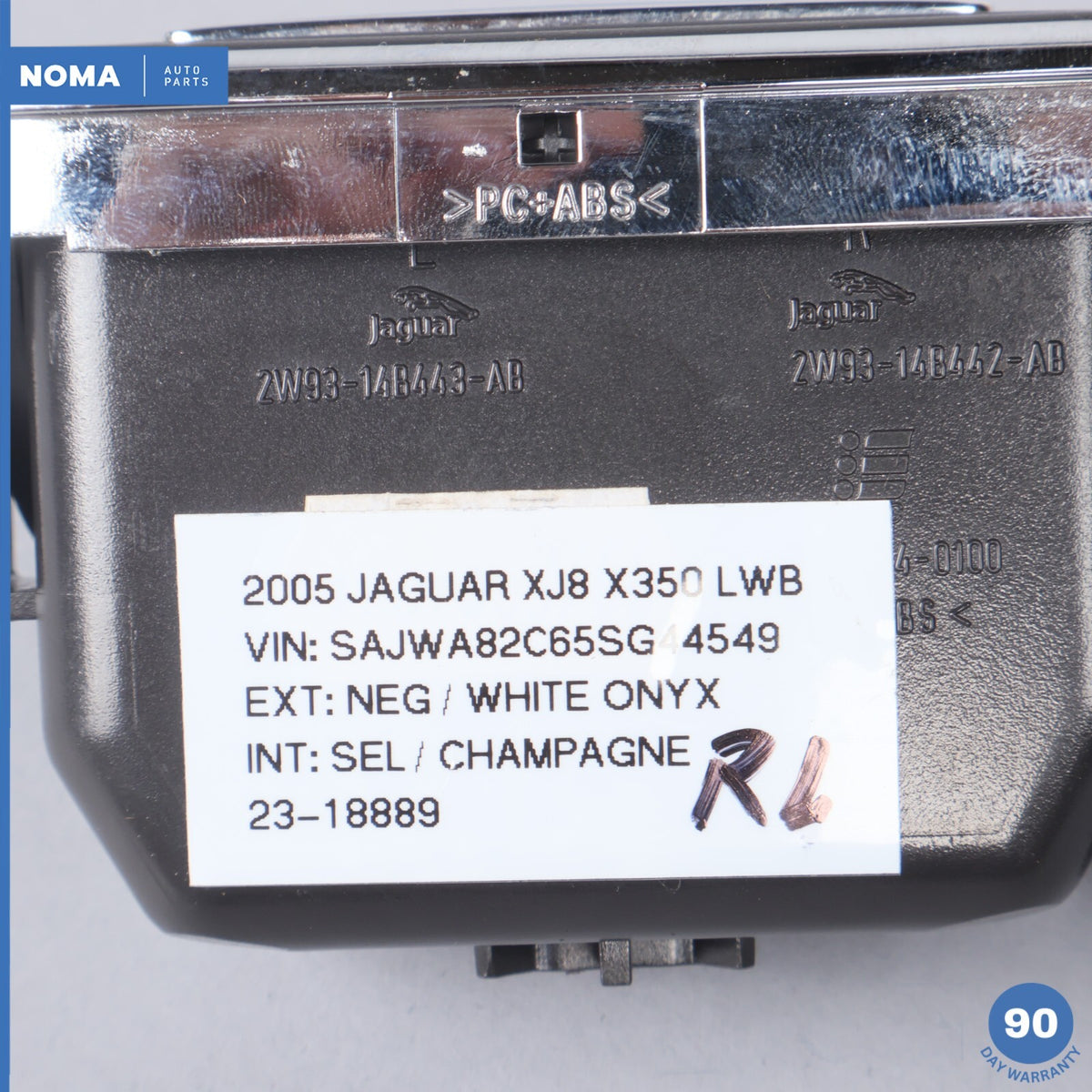 04-09 Jaguar XJ8 VDP X350 Rear Left Driver Side Window Switch w/ Ash Tray OEM - photo 13