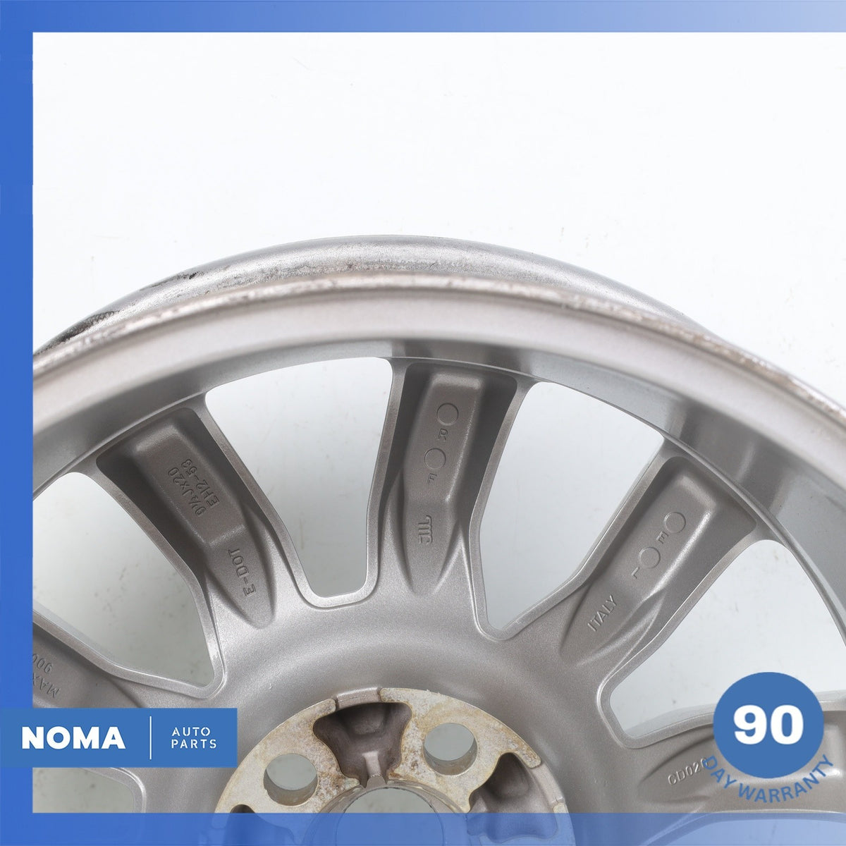 06-09 LR Range Rover Sport L320 Silver Sparkle 9.5 x R20 20" Wheel Rim OEM - photo 12