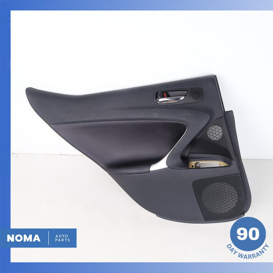 06-08 Lexus GSE20R IS250 IS350 ISF Rear Left Driver Door Panel Cover Black OEM - photo 1