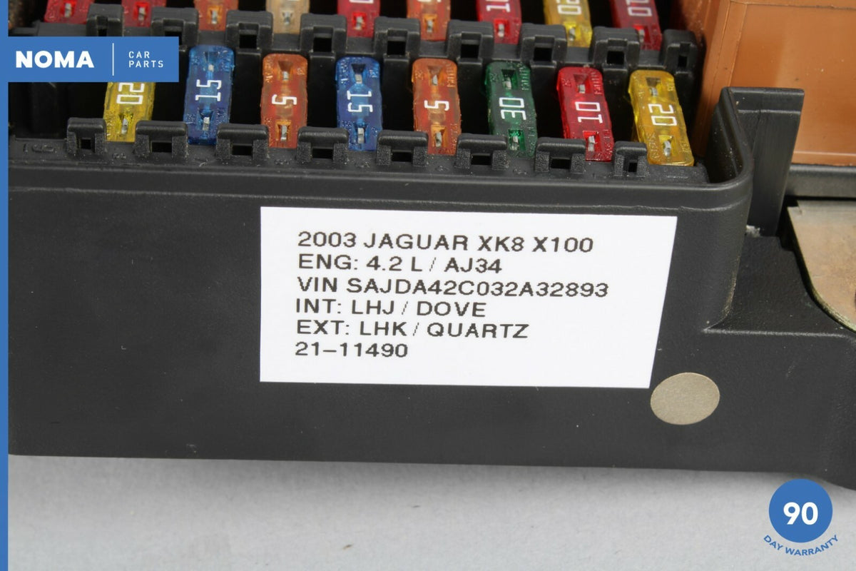 03-06 Jaguar XK8 XKR X100 Dash Dashboard Left Driver Side Relay Fuse Box OEM - photo 10