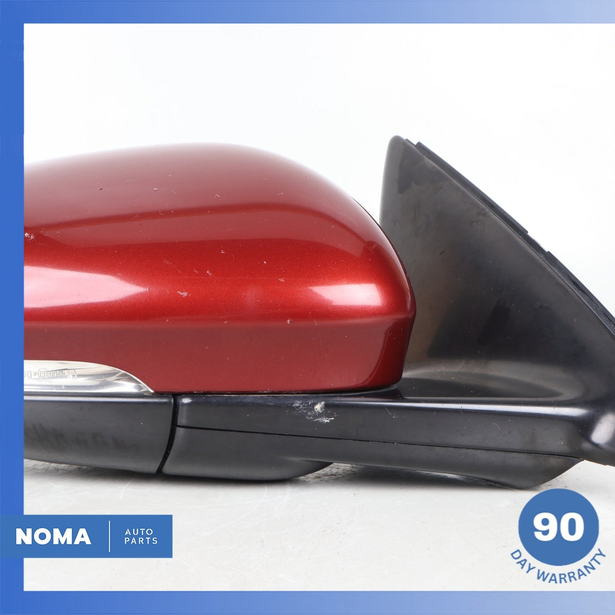 10-19 Jaguar X351 XJ XJR Right Side Rear View Door Mirror w/ Blind Spot Red OEM - photo 8