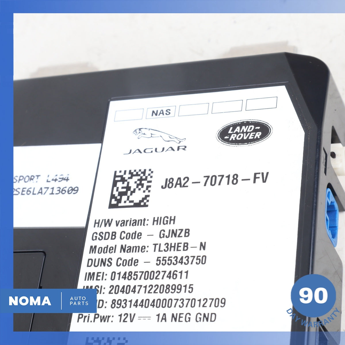 18-23 LR Range Rover Sport L494 XE Telematics Communication Module OEM 52k - photo 6