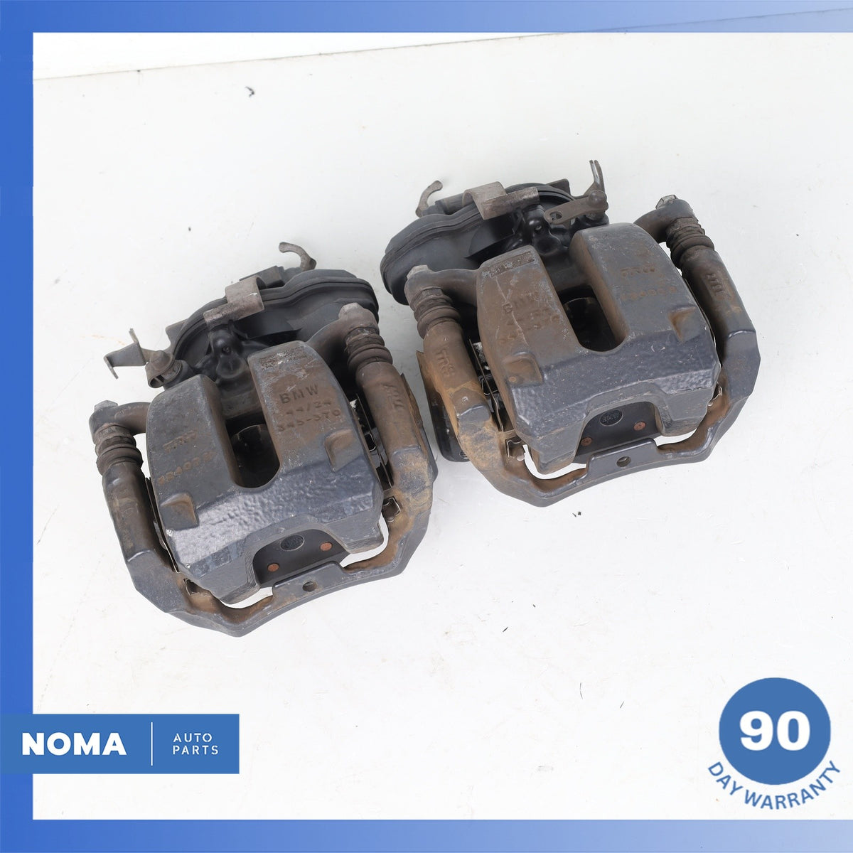 16-22 BMW G12 740i 840i 640i 540i Rear Left & Right Brake Caliper Set OEM 76k - photo 2