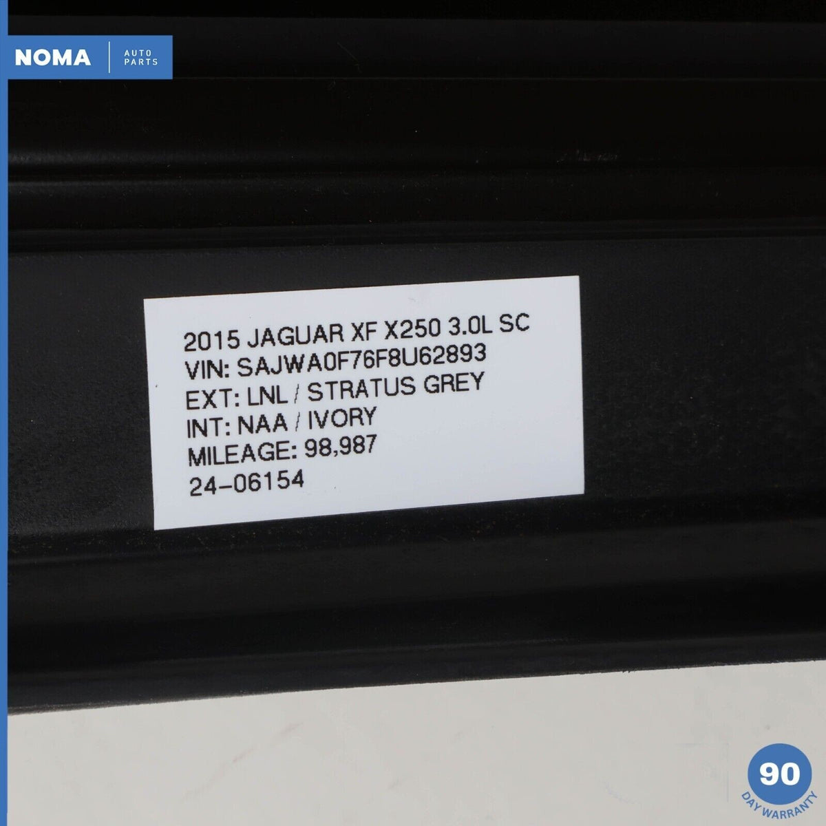 09-15 Jaguar X250 XF XFR Exterior Sunroof Sun Roof Window Glass Panel OEM - photo 13