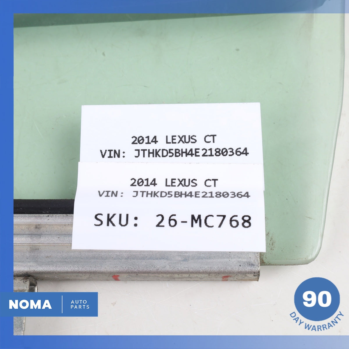 11-17 Lexus ZWA10 CT200h Rear Left Driver Door Window Glass OEM - photo 9