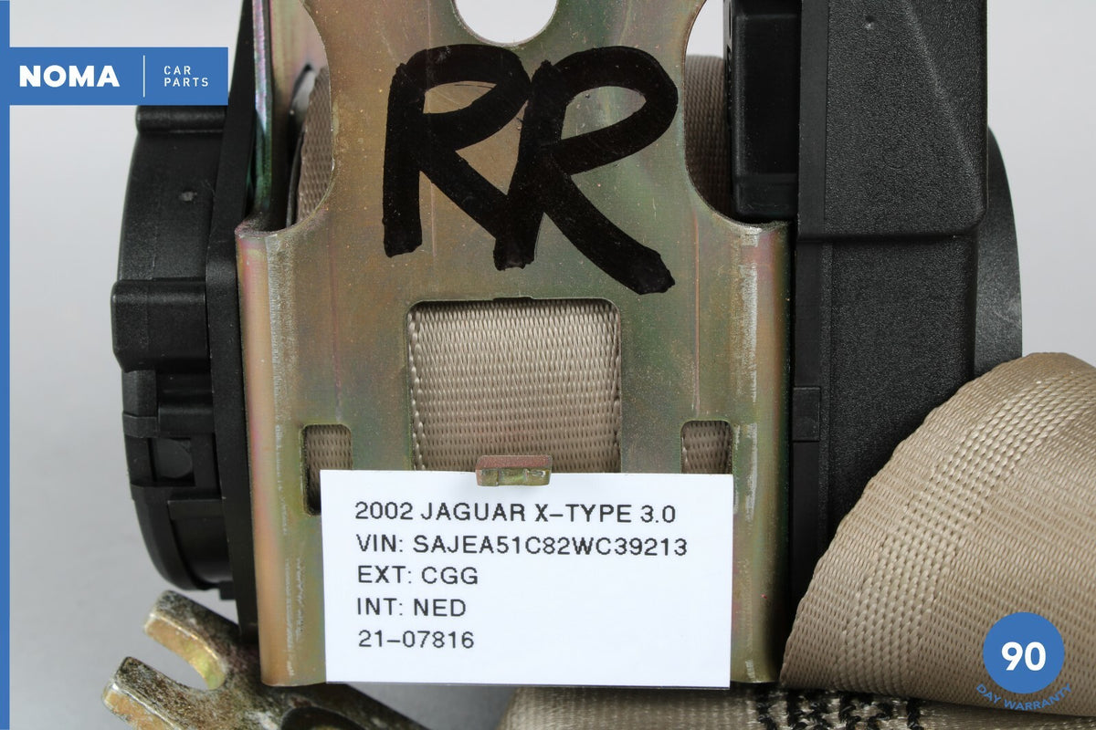 02-04 Jaguar X-Type X400 Rear Right Seat Belt Retractor 1X43611B50BC AEK OEM - photo 8