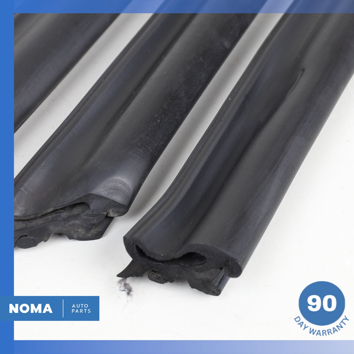 89-96 Jaguar XJS Convertible Top Roof Right Side Outside Molding Seal Set OEM - photo 5