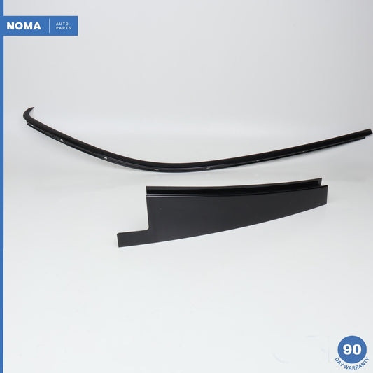 04-09 Jaguar XJ8 XJR SWB Rear Left Door Window Outer Molding Strip Set Black OEM - photo 1